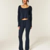 Gilly Hicks Always Cozy Waffle Bootcut Pants