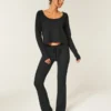 Gilly Hicks Always Cozy Waffle Bootcut Pants