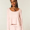 Gilly Hicks Always Cozy Waffle Langarm-Shirt mit Rundhalsausschnitt Gilly Hicks Always Cozy Waffle Langarm-Shirt mit Rundhalsausschnitt