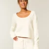 Gilly Hicks Always Cozy Waffle Langarm-Shirt mit Rundhalsausschnitt Gilly Hicks Always Cozy Waffle Langarm-Shirt mit Rundhalsausschnitt