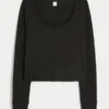 Gilly Hicks Always Cozy Waffle Langarm-Shirt mit Rundhalsausschnitt Gilly Hicks Always Cozy Waffle Langarm-Shirt mit Rundhalsausschnitt