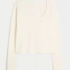 Gilly Hicks Always Cozy Waffle Langarm-Shirt mit Rundhalsausschnitt Gilly Hicks Always Cozy Waffle Langarm-Shirt mit Rundhalsausschnitt