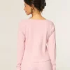 Gilly Hicks Always Cozy Waffle Langarm-Shirt mit Rundhalsausschnitt Gilly Hicks Always Cozy Waffle Langarm-Shirt mit Rundhalsausschnitt