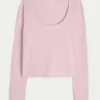 Gilly Hicks Always Cozy Waffle Langarm-Shirt mit Rundhalsausschnitt Gilly Hicks Always Cozy Waffle Langarm-Shirt mit Rundhalsausschnitt