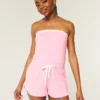 Gilly Hicks Bequemer trägerloser Waffel-Onesie