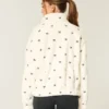Gilly Hicks Besticktes Sherpa-Sweatshirt mit Reißverschluss Gilly Hicks Besticktes Sherpa-Sweatshirt mit Reißverschluss