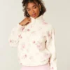 Gilly Hicks Sherpa-Sweatshirt mit Reißverschluss