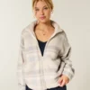 Gilly Hicks Sherpa-Sweatshirt mit Reißverschluss Gilly Hicks Sherpa-Sweatshirt mit Reißverschluss