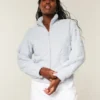 Gilly Hicks Sherpa-Sweatshirt mit Reißverschluss Gilly Hicks Sherpa-Sweatshirt mit Reißverschluss