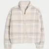 Gilly Hicks Sherpa-Sweatshirt mit Reißverschluss Gilly Hicks Sherpa-Sweatshirt mit Reißverschluss