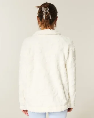 Gilly Hicks Sherpa-Sweatshirt mit Viertelreißverschluss
