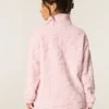 Gilly Hicks Sherpa-Sweatshirt mit Viertelreißverschluss Gilly Hicks Sherpa-Sweatshirt mit Viertelreißverschluss