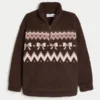 Gilly Hicks Sherpa-Sweatshirt mit Viertelreißverschluss Gilly Hicks Sherpa-Sweatshirt mit Viertelreißverschluss