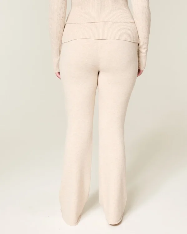 Gilly Hicks Sweater-Knit Foldover Bootcut Pants Gilly Hicks Sweater-Knit Foldover Bootcut Pants