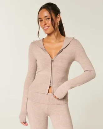 Gilly Hicks Sweatshirt mit Reißverschluss und Kapuze