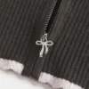 Gilly Hicks Sweatshirt mit Zip-Up-Kapuze und gewelltem Saum Gilly Hicks Sweatshirt mit Zip-Up-Kapuze und gewelltem Saum
