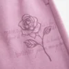Glitzernde Rosen-Grafik Weite Jogginghose