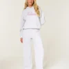 Glitzerndes Logo-Grafik Wide-Leg Sweatpants Glitzerndes Logo-Grafik Wide-Leg Sweatpants