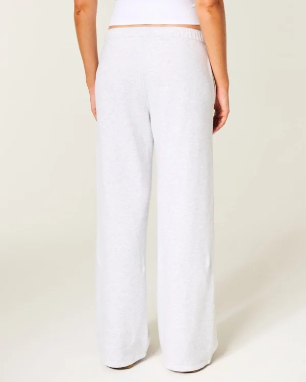 Glitzerndes Logo-Grafik Wide-Leg Sweatpants Glitzerndes Logo-Grafik Wide-Leg Sweatpants