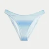 Glänzendes Cheeky-Bikiniunterteil mit hohem Beinausschnitt