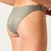 Glänzendes Cheeky-Bikiniunterteil mit hohem Beinausschnitt