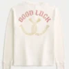 Good Luck Graphic Thermal Crew Shirt Good Luck Graphic Thermal Crew Shirt