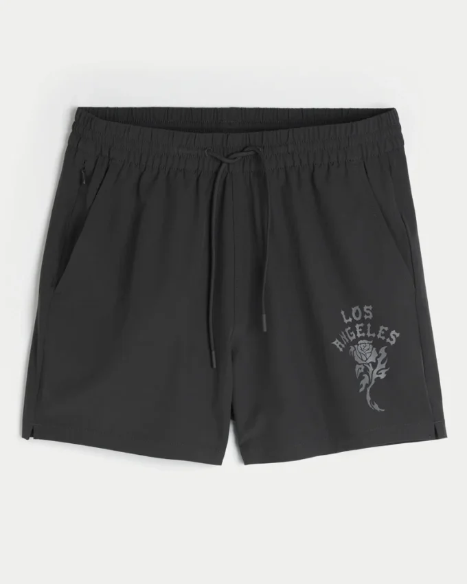 Grafische Active-Shorts in mittlerer Länge Grafische Active-Shorts in mittlerer Länge