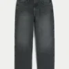 Graue Baggy-Jeans