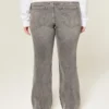 Graue Bootcut-Jeans mit niedriger Leibhöhe Graue Bootcut-Jeans mit niedriger Leibhöhe