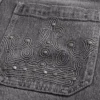 Graue Skater-Baggy-Jeans mit Stickerei und Nieten Graue Skater-Baggy-Jeans mit Stickerei und Nieten