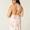 Halterkleid aus Crêpe mit offenem Rücken