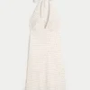 Halterkleid aus Crêpe mit offenem Rücken Halterkleid aus Crêpe mit offenem Rücken