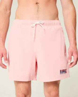 Hawaii Graphic Mid-Thigh Volley Badehose