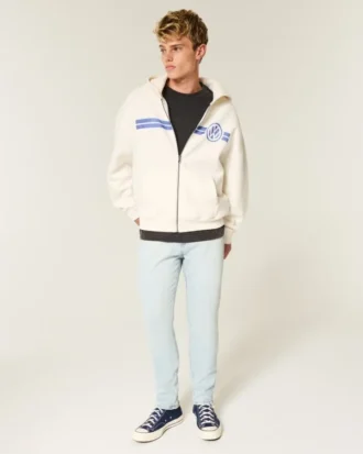 Hellblaue Athletic Skinny Jeans