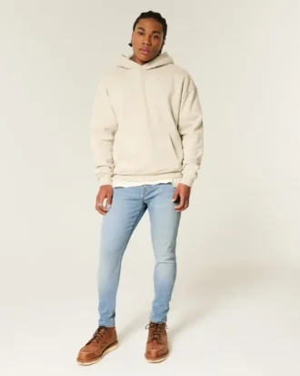 Hellblaue Athletic Skinny Jeans
