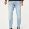 Hellblaue Athletic Skinny Jeans Hellblaue Athletic Skinny Jeans