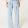 Hellblaue Baggy-Jeans im Painter-Stil