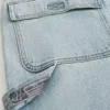 Hellblaue Baggy-Jeans im Painter-Stil