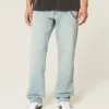 Hellblaue Downforce Racing Graphic Loose Jeans Hellblaue Downforce Racing Graphic Loose Jeans