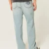 Hellblaue Downforce Racing Graphic Loose Jeans Hellblaue Downforce Racing Graphic Loose Jeans