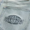 Hellblaue Downforce Racing Graphic Loose Jeans Hellblaue Downforce Racing Graphic Loose Jeans