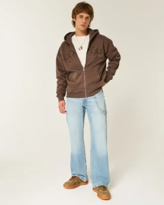 Hellblaue Relaxed Bootcut Jeans Hellblaue Relaxed Bootcut Jeans