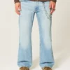 Hellblaue Relaxed Bootcut Jeans