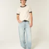 Hellblaue Skater-Baggy-Jeans Hellblaue Skater-Baggy-Jeans