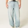 Hellblaue Skater-Baggy-Jeans Hellblaue Skater-Baggy-Jeans