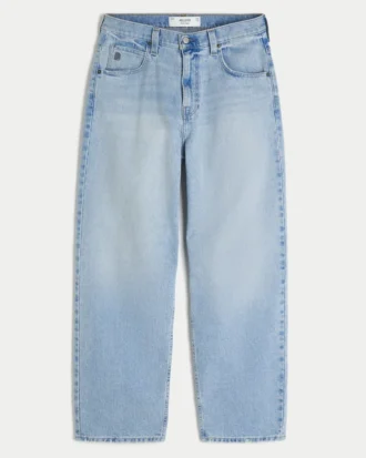 Hellblaue Skater-Baggy-Jeans