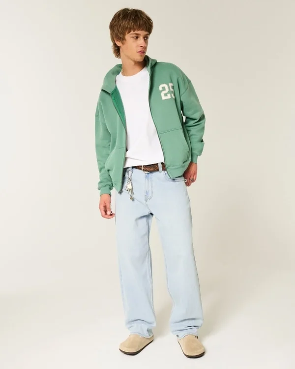 Hellblaue Skater-Baggy-Jeans Hellblaue Skater-Baggy-Jeans