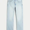 Hellblaue Straight-Jeans Hellblaue Straight-Jeans