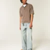 Hellblaue Super Baggy Jeans