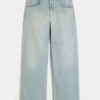 Hellblaue Super Baggy Jeans